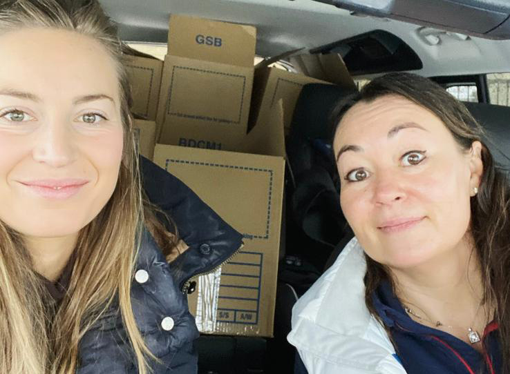 YesTax directors delivering parcels